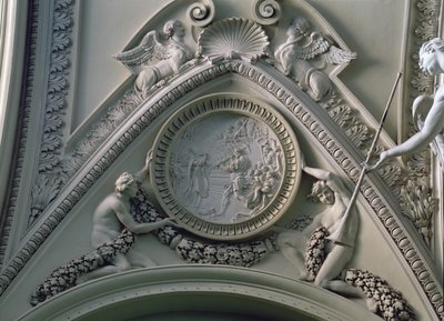 Medallion Depicting Emperor Constantine and the Foundation of St. Peter